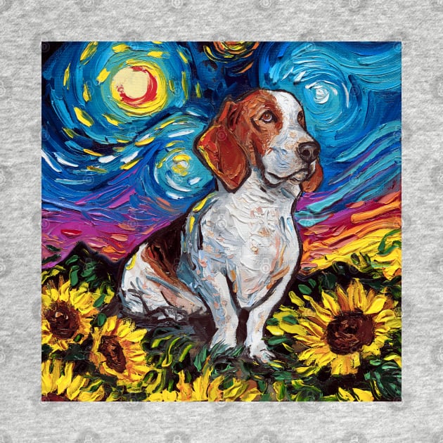 Basset Hound Night 2 by sagittariusgallery